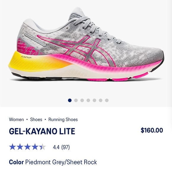 ASICS Women's Gray and Pink Running Shoes - Picture 10 of 10